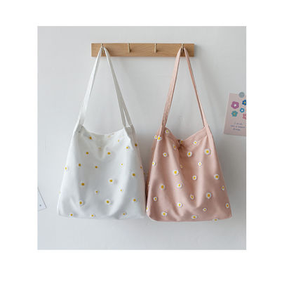 OEM/ODM Accepted Custom Logo Direct Embroidered Medium Size Shopping Cotton Tote Bag