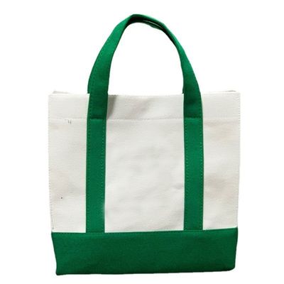 Reusable Eco Blank Line Tote Canvas Shopping Bag with Customized Logo and Custom Logo