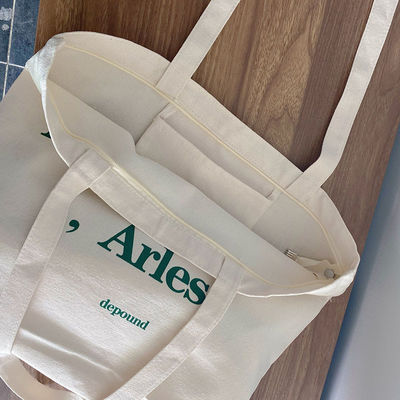 Customized Logo Size Washable Canvas Tote Shopping Bag for Newest Fashinable Occasion
