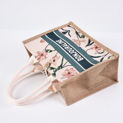 Jute Shopping Bags Customize Reusable Tote Bag for Medium Size in Bangladesh Market