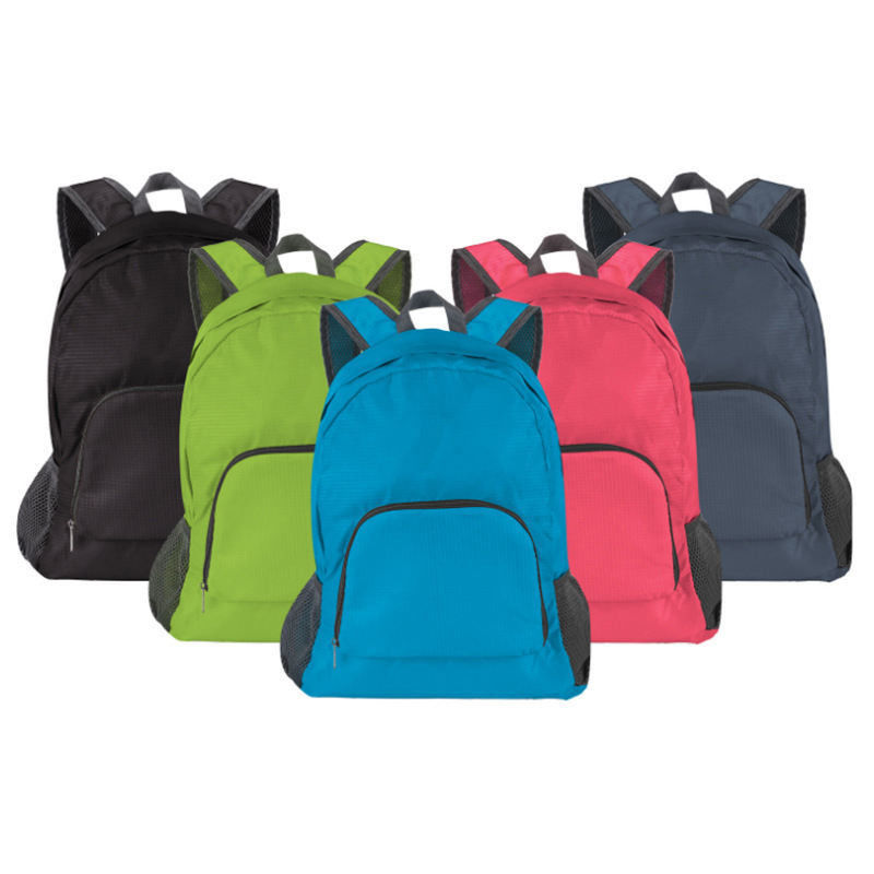 Ultralight Outdoor Sports Travel Back Pack with Custom Logo Print Pattern Zipper Closure