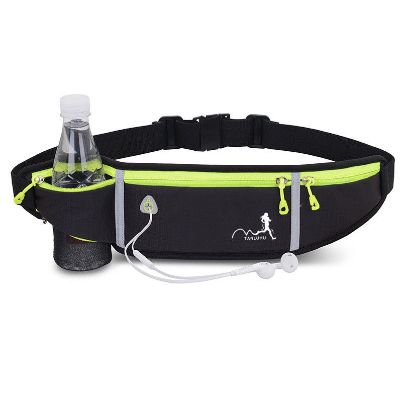 Nylon Outdoor Sports Running Jog Waist Bag Waterproof Phone Waist Belt Pack Fitness Elastic Fanny Pack