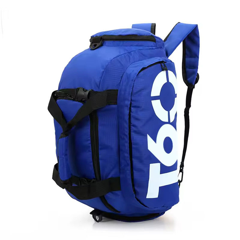 Customized Color Gym Duffel Backpack Men Waterproof Travel Bag with Shoes Compartment