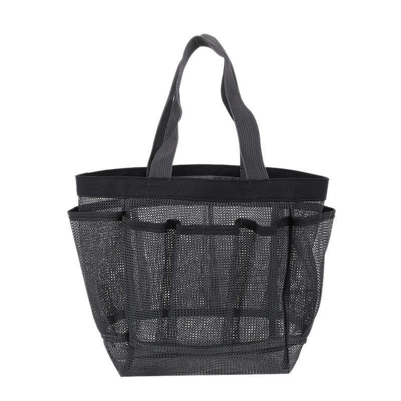 Mesh Beach Tote Bag for Women's Cosmetic and Swimwear Storage on Summer Vacations