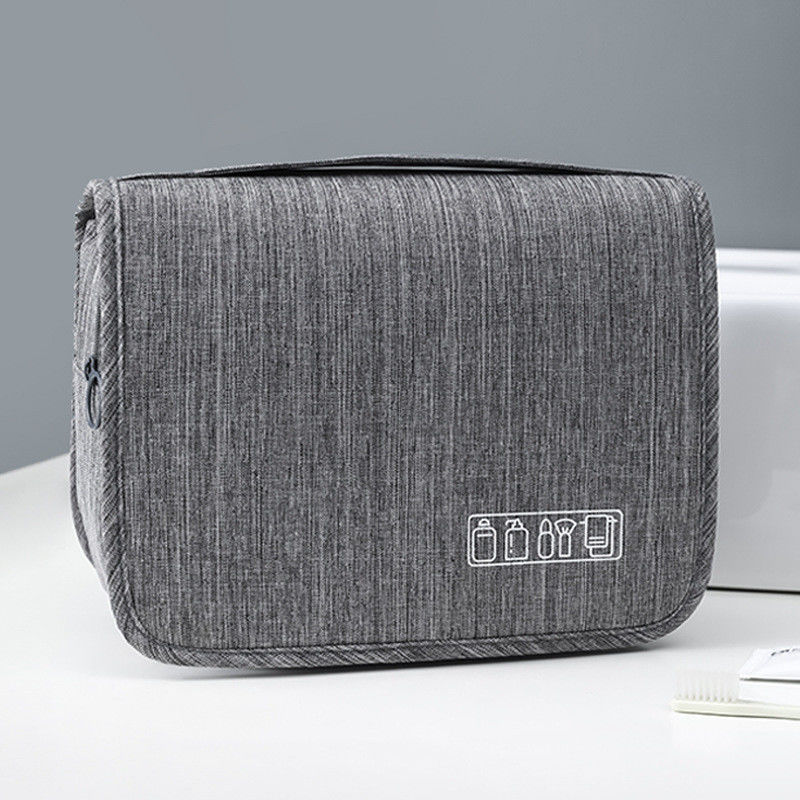 Zipper Closure Travel Waterproof Men's Cosmetics Storage Bag for Stylish Men on the Go