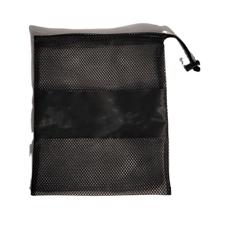 Custom Logo Small Nylon Mesh Net Storage Drawstring Pouch Bag For Sunglasses Carrying