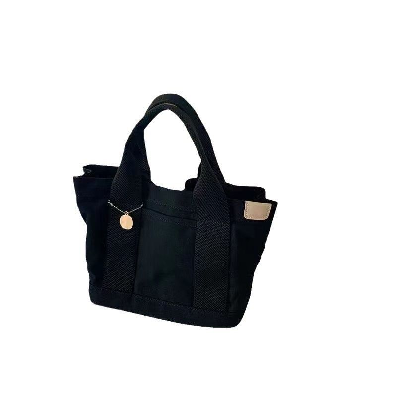 Shopping Canvas Grocery Tote Bags with Rope Handle and Other Pattern Type