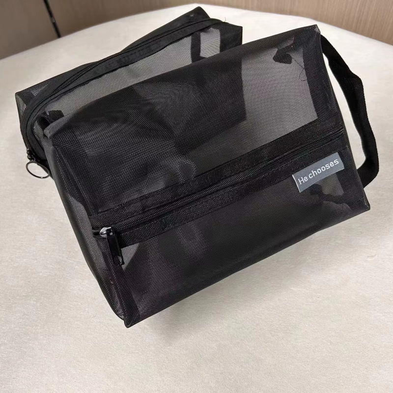 Newest Mesh Cosmetic Bag for Girl Women Professional Travel Storage OEM/ODM Accepted