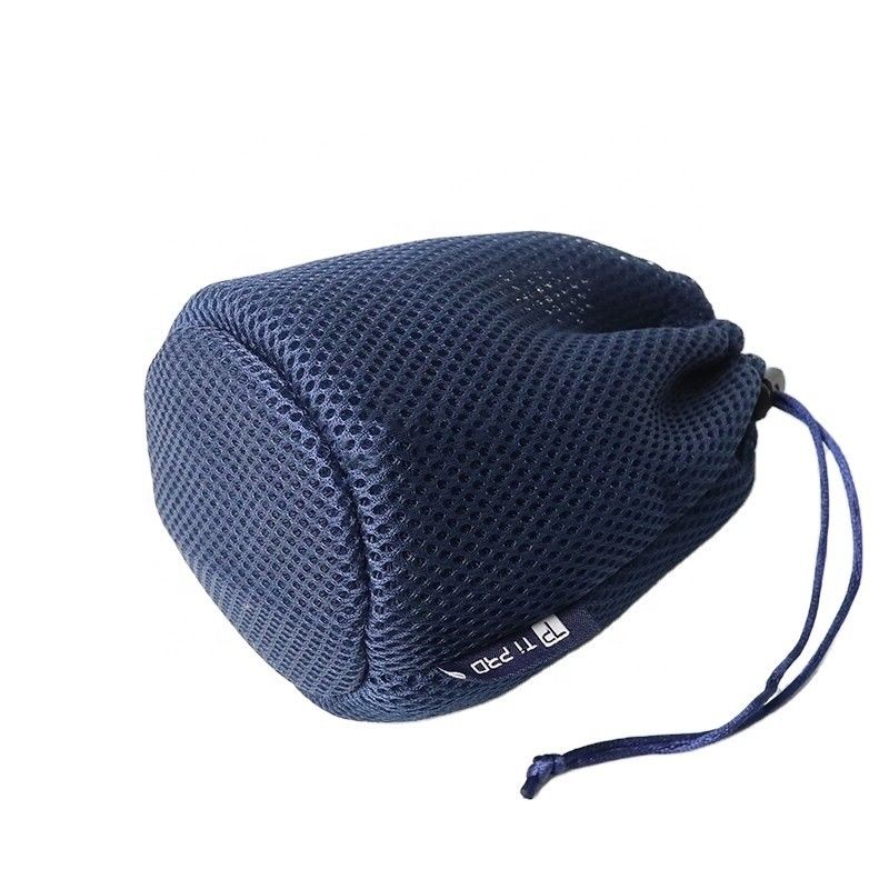 Customized Color Round Bottom Mini Drawstring Bag for Headphone and Data Cable Storage