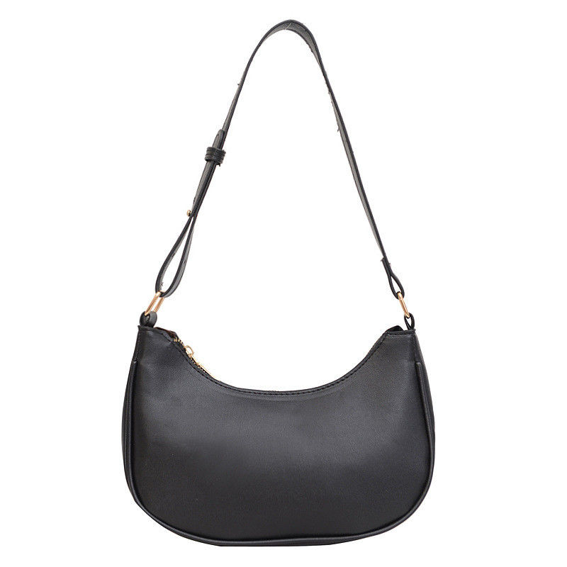Soft Sister Shopping Dumpling Bag For Women Senior Sense Solid Color Shoulder Bag