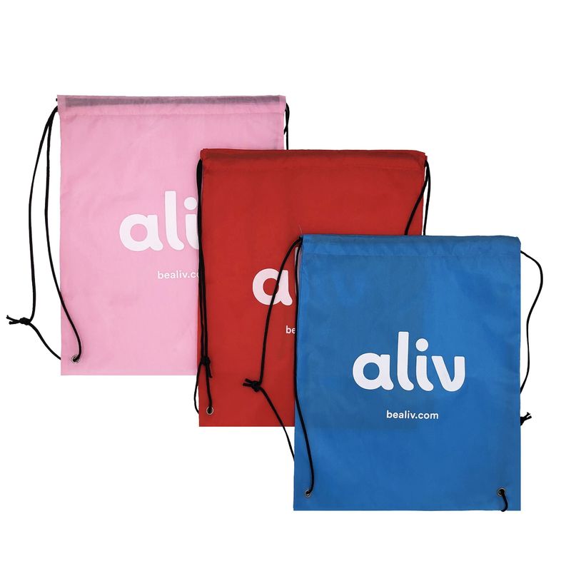 Medium Size Customized Color Cotton Drawstring Bags for Sports and Outdoor Activities