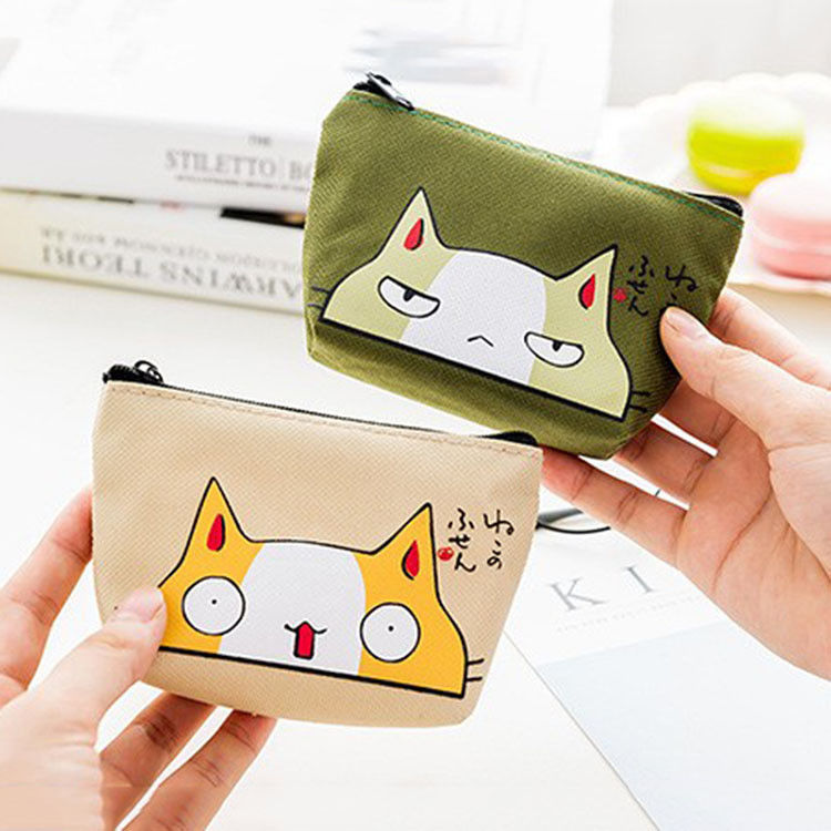 Ruiding Cute Korean Pink Cotton Makeup Cosmetic Bag with Zipper Logo Customized Logo