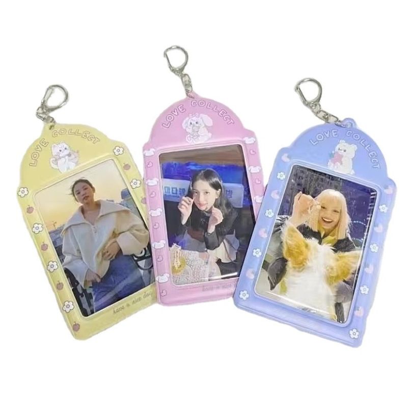 Custom Design Cute Korea Fashion Pc Holder Pvc Card Cover Photo Case OEM/ODM Accepted