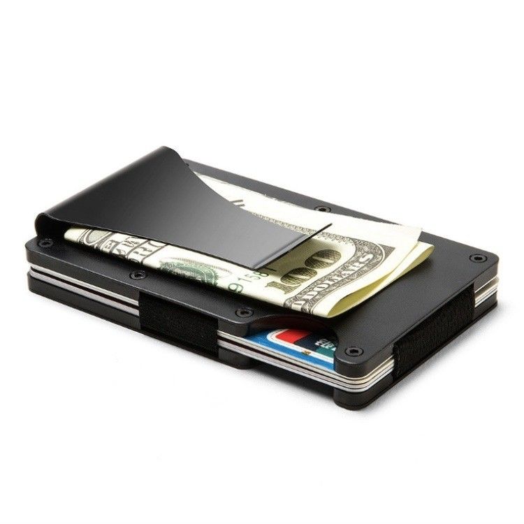 Reusable RFID Blocking Aluminium Card Holder/Smart Metal Slim Men Wallets/Minimalist Aluminum Wallet