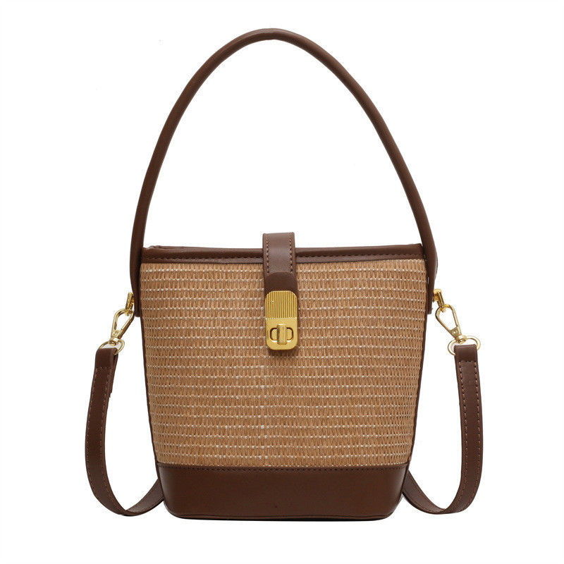 None Decoration Woven Basket Tote Bags Custom Designer Handbags for Ladies and Girls