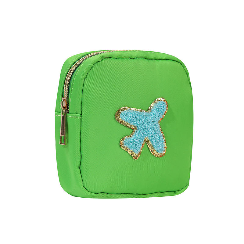 24 Colors Zipper Waterproof Toiletry Bag Large Make-up Bags for Travel in Nylon Pouch