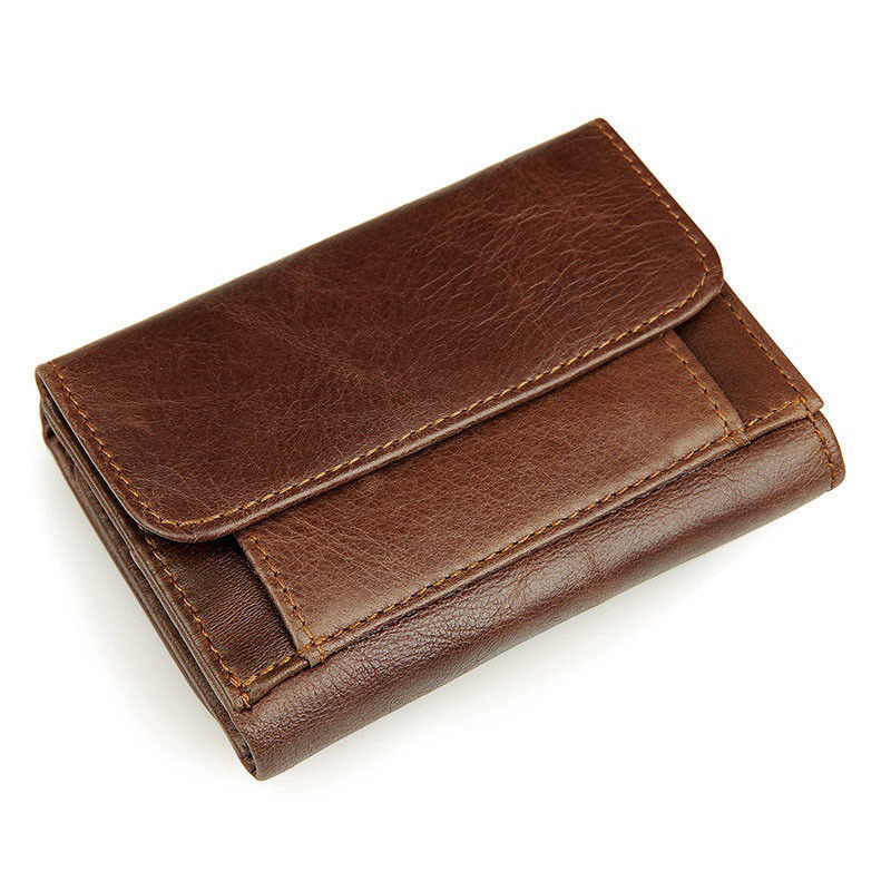 PU Leather Men's Wallet 2024 Customized with Storage Convenience and Polyester Lining