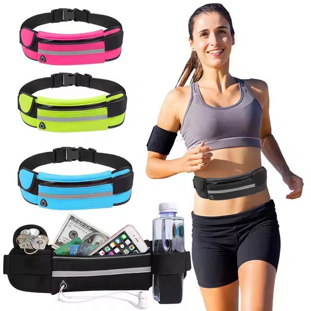 Outdoor Neoprene Waterproof Hiking Cycling Running Belt Waist Bag Customized Color