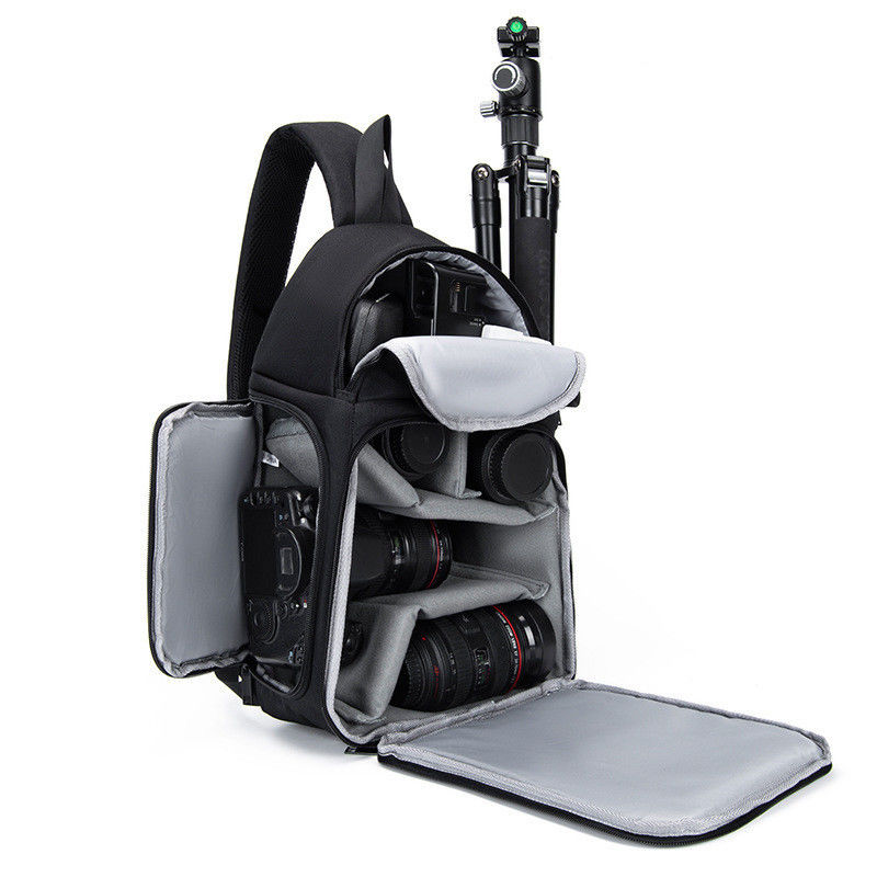 Customized Logo Portable Waterproof Camera Backpack Bag for DSLR Camera Lens and Accessories