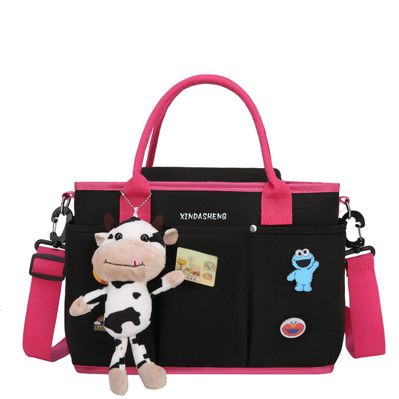 Multifunctional Diaper Bag for Mom or Dad Solid Pattern Type and Customized Color