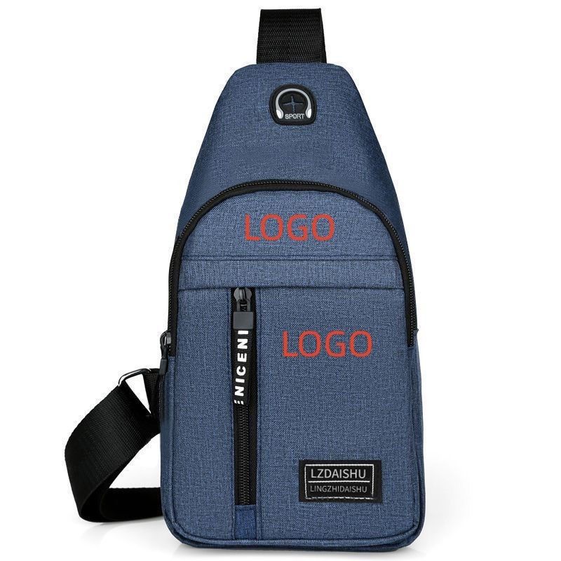 Versatile Custom Logo Messenger Bag Ideal for Men's Casual Office or Date Outings