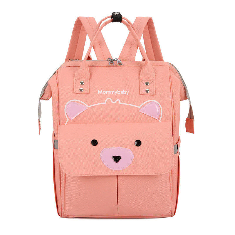 Anti-Theft Large Diaper Bag with Convertible Design and Solid Pattern Type