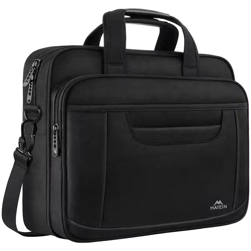 Customized Soft Bag Men Messenger Bag for Business Office Lawyer Attache Case in Black