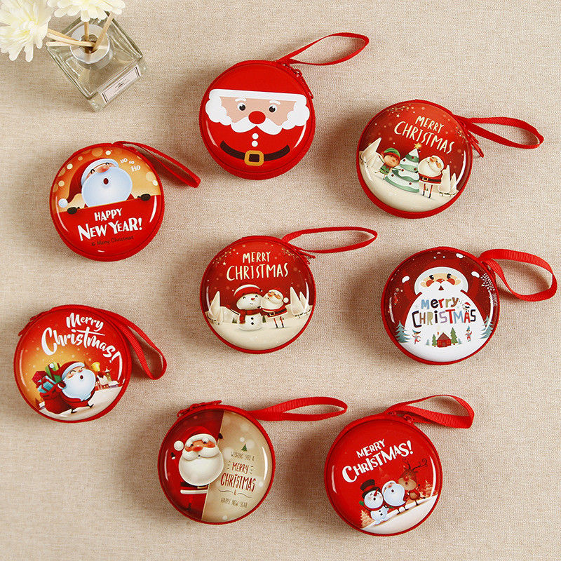 Recycled Materials Used Cute Cartoon Round Coin Holder Case for Kids Mini Coin Purse