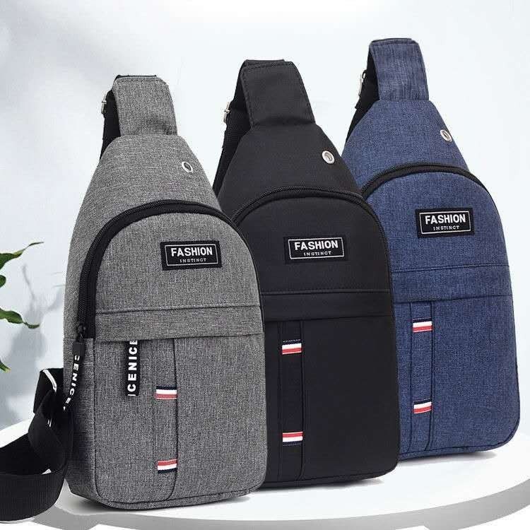Youth Unisex Waist Bag Small Backpack for Sports Trend Solid Color Single Shoulder Messenger Bag