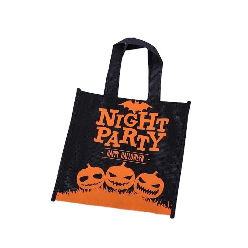 Halloween Decorations Props Child Portable Pumpkin Cloth Candy Bag for Kids Party