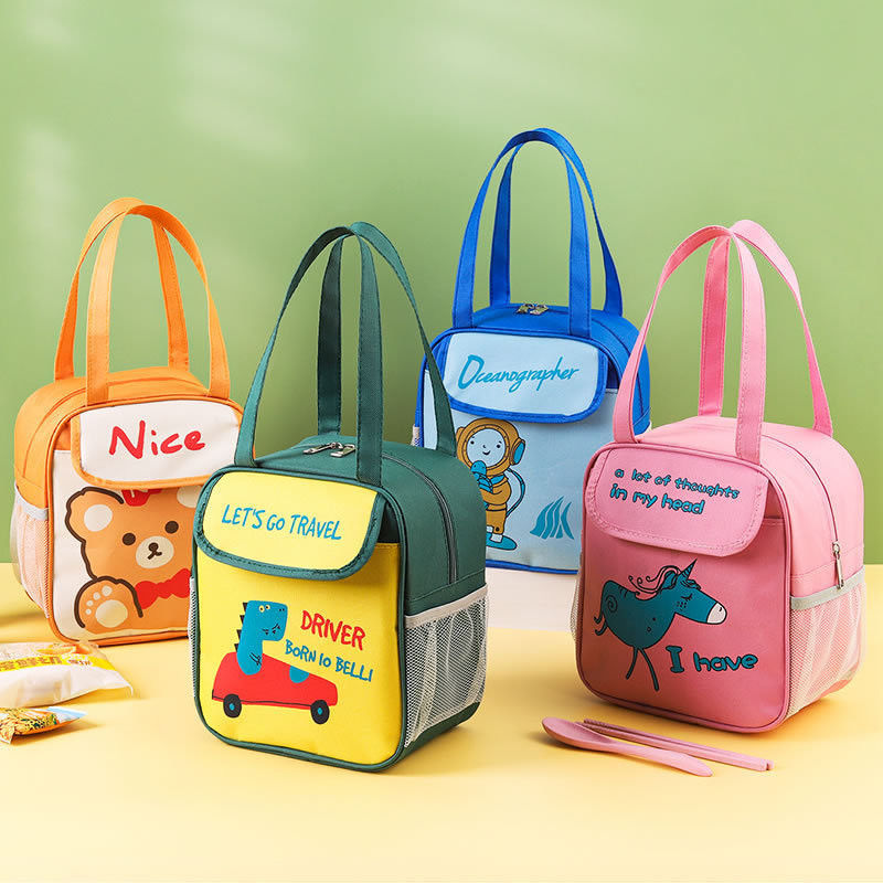 Insulated Bag for Kids Portable Handle Cute Lunch Box Bag OEM/ODM Acceptable