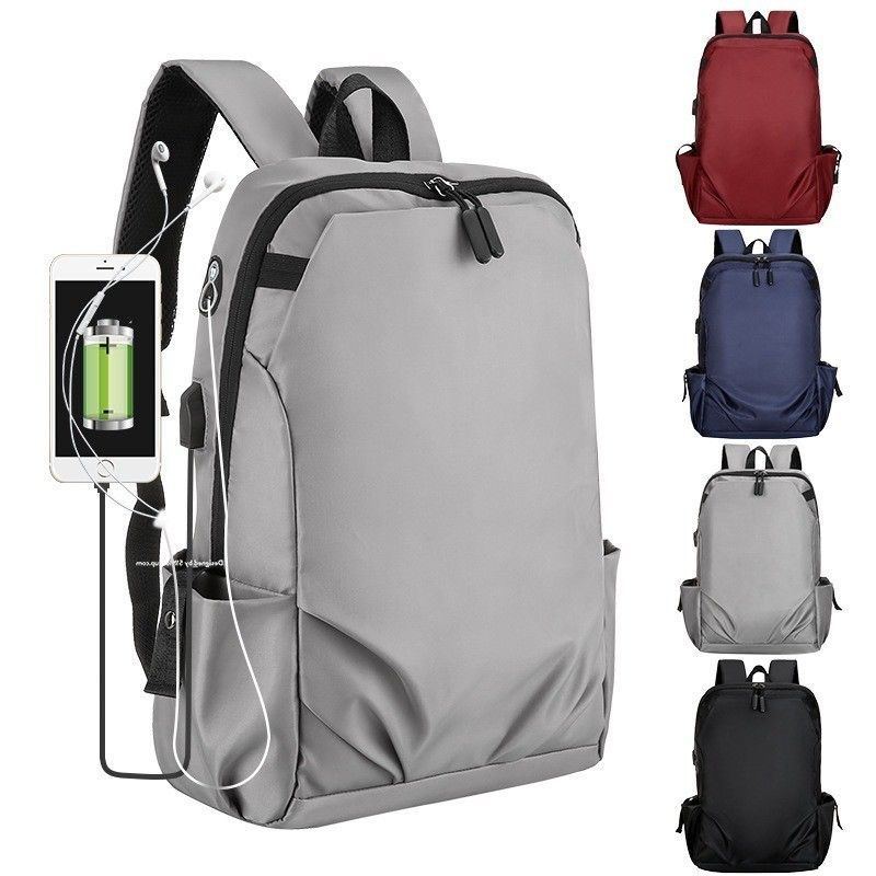 Oxford Laptop Backpack With Usb Charging Port And Computer Interlayer For Business Travel