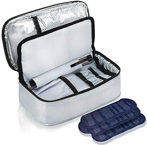 Insulin Cooler Travel Bag with Insulation Liner Keep Your Medication Cold and Organized