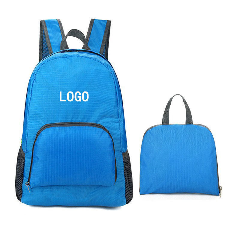 Customized Logo Cotton Fabric Gym Style Backpack for Outdoor Sport Climbing Camping Hiking