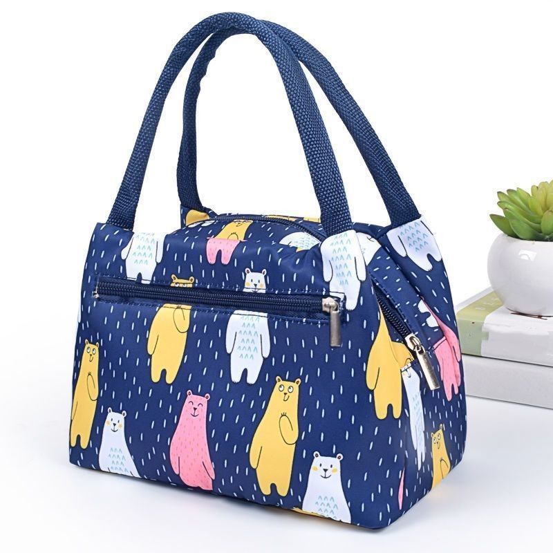 Insulated Thermal Fashion Style Cooler Picnic Lunch Box Bag for Daily Life Needs