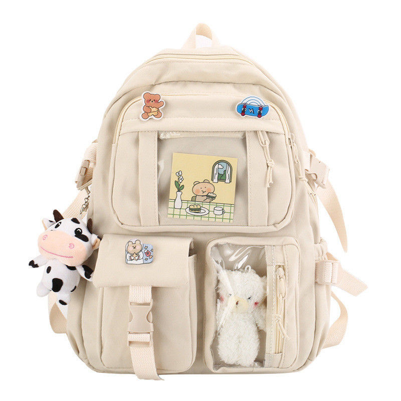 Customized Color Korean Backpack Chinese Cute Fancy Kawai School Bags For High School Teenage Girl