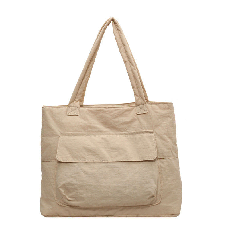 Large Capacity Work Oxford Tote Shoulder Bag Customized Open Closure Waterproof Nylon