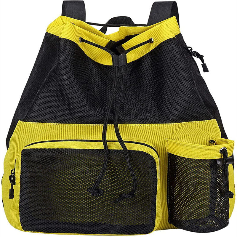 Accepable OEM/ODM Bow Pattern Mesh Gym Backpack for Swimming Pool Beach Yoga Work Gear