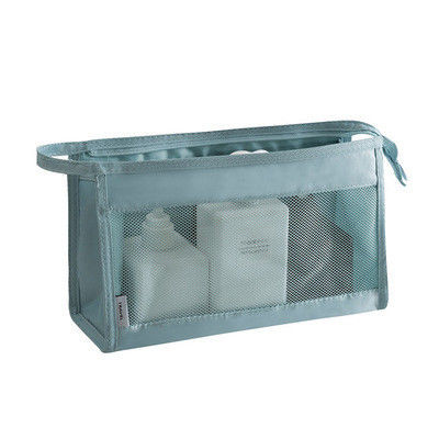 Mesh Cosmetic Bag Travel Portable Storage Organizer Toiletry Bag Blank Makeup Bag