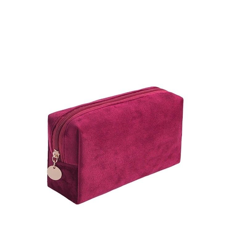 Soft-loop Style Velvet Pouch Bag for Custom Makeup and Personalised Bridesmaid Gifts