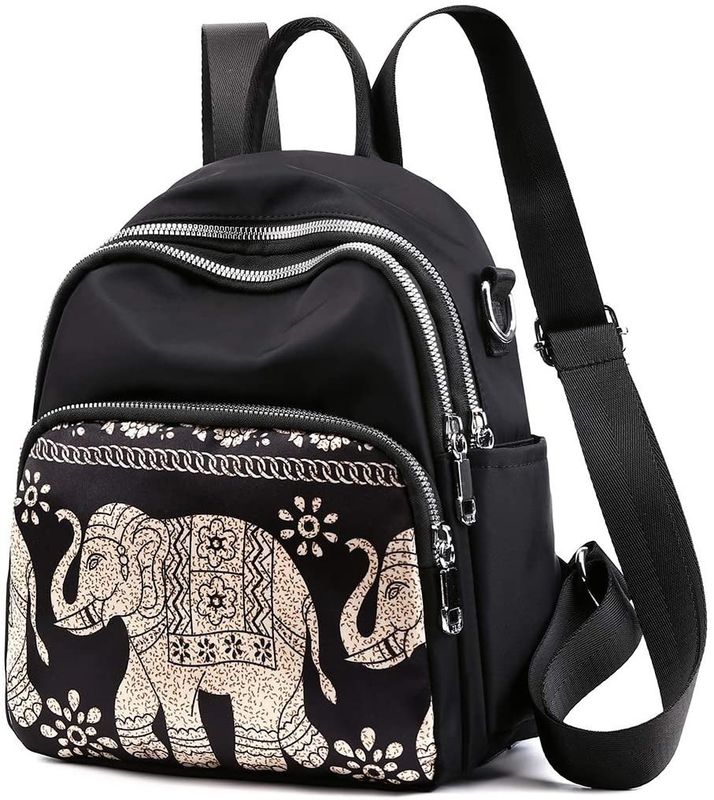 Customized Color Small Backpack Purse for Women Girls Mini Nylon Daypack Multifunction Travel School Bag