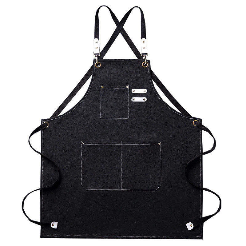 Uniform Type Wait Staff Custom Canvas Chef Cottons Unisex Apron for Kitchen Bar Work