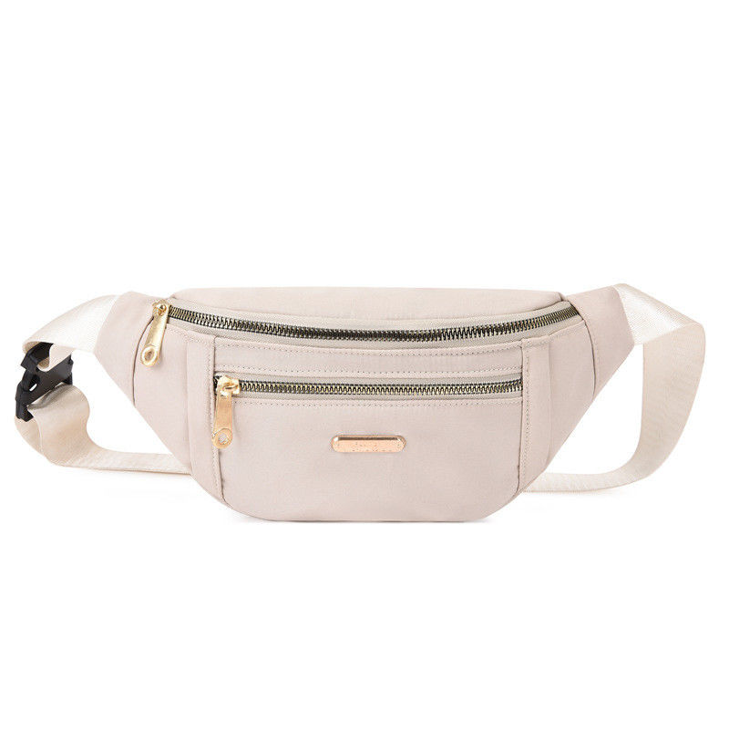 Custom Logo Plain Zipper Closure Waist Bag Portable Outdoor Pouch Bum Bag for Running
