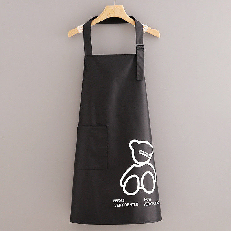 Item Type Fashion Canvas Polyester Fabric Thick Cotton Apron for Unisex Kitchen