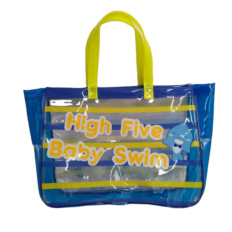 2024 Large Capacity PVC Transparent Clear Tote Beach Bags for Daily Life Essentials