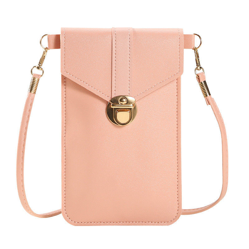 Daily Life Small Crossbody Phone Bag with Custom Logo Decoration and Neck Strap