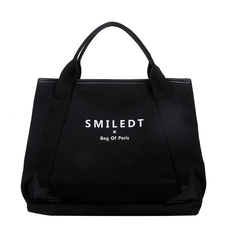 Custom Logo Travel Polyester Women Shoulder Canvas Beach Bag for Shopping and Leisure