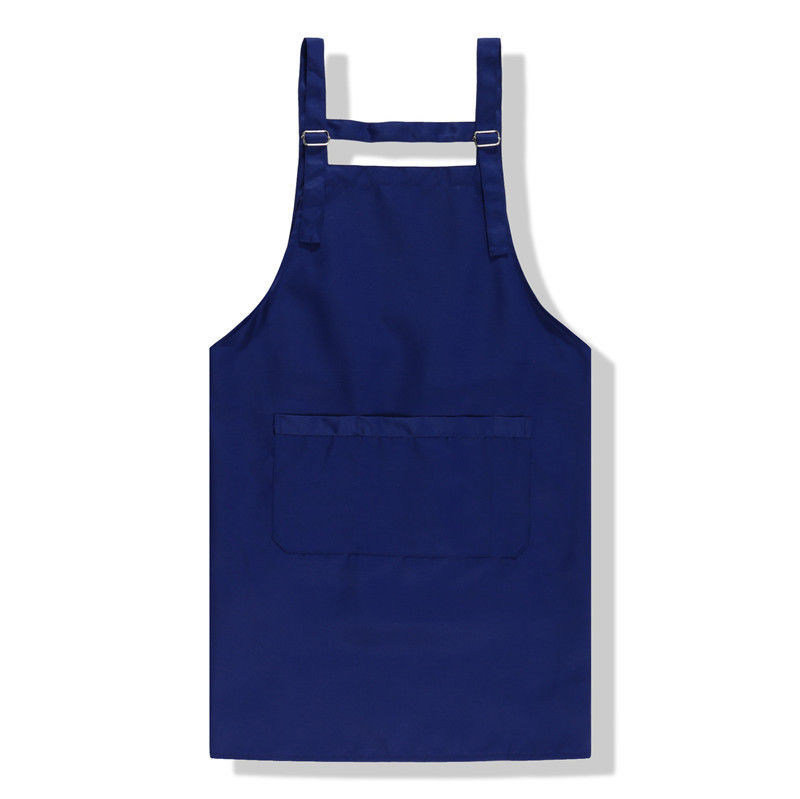 Plain Solid Color Canvas Apron for Waterproof Kitchen in Commercial Cafe Restaurant