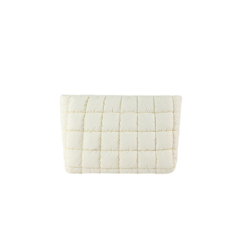 Polyester Lining Square Feather Bag 2024 Trend Pure Color Clutch Bag for Fashionable Women