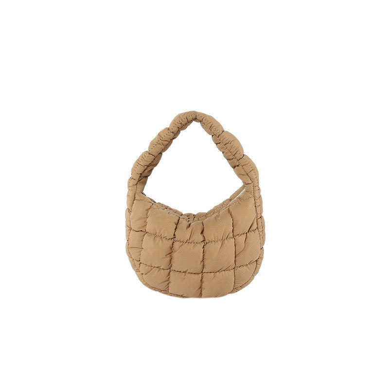 Customized Color Handbag 2024 Trend Lattice Pattern Cotton Bag for Fashionable Women